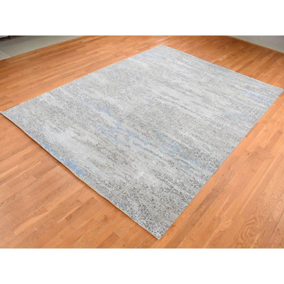 Tapis unique gris 9 pi x 12 pi 3 po Axl