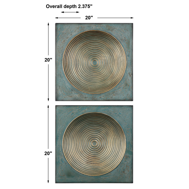 Boho Abstract Wall Decor on Metal