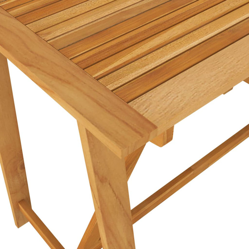 Antonne 4 - Person Acacia Patio Dining Set with Rectangular Table
