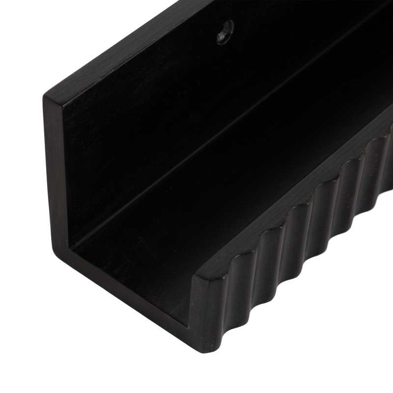 Two-Piece Picture Ledge Shelf Set, Black