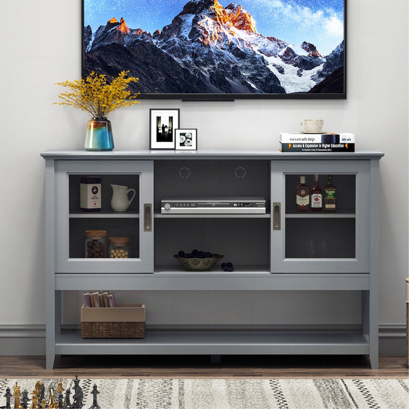 Buffet avec portes, gris