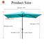 Mossas 120'' x 79'' Rectangular Market Umbrella-69138143