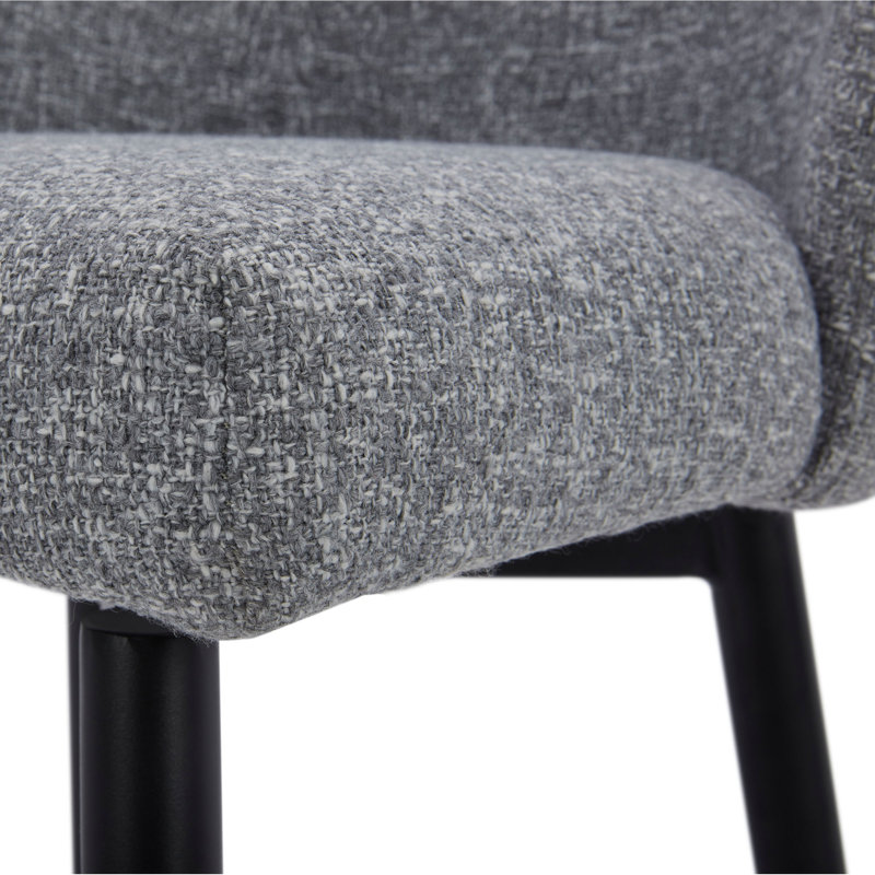Tabouret de bar et de bar Benedit, Gris, Tabouret de comptoir (siège d'une hauteur de 27 p, 2