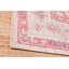 Tapis tissé en rouge / crème / bleu lavable à la machine-2013178048
