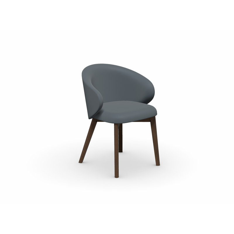 Tuka Upholstered Armchair with Wooden Frame, Forest Green, Walnut