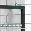 Aluminum Frame Double Sliding Glass Shower Enclosure With 1/4"  6Mm  & Tempered Glass, Safe Design, - Crash Angle For Bathroom Rust Handle-130847662