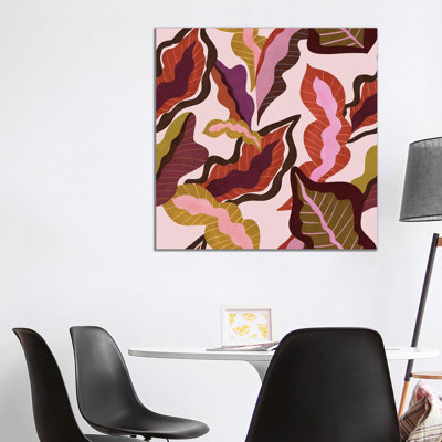 Peranakan Foliage 1 Piece Wrapped Canvas Painting