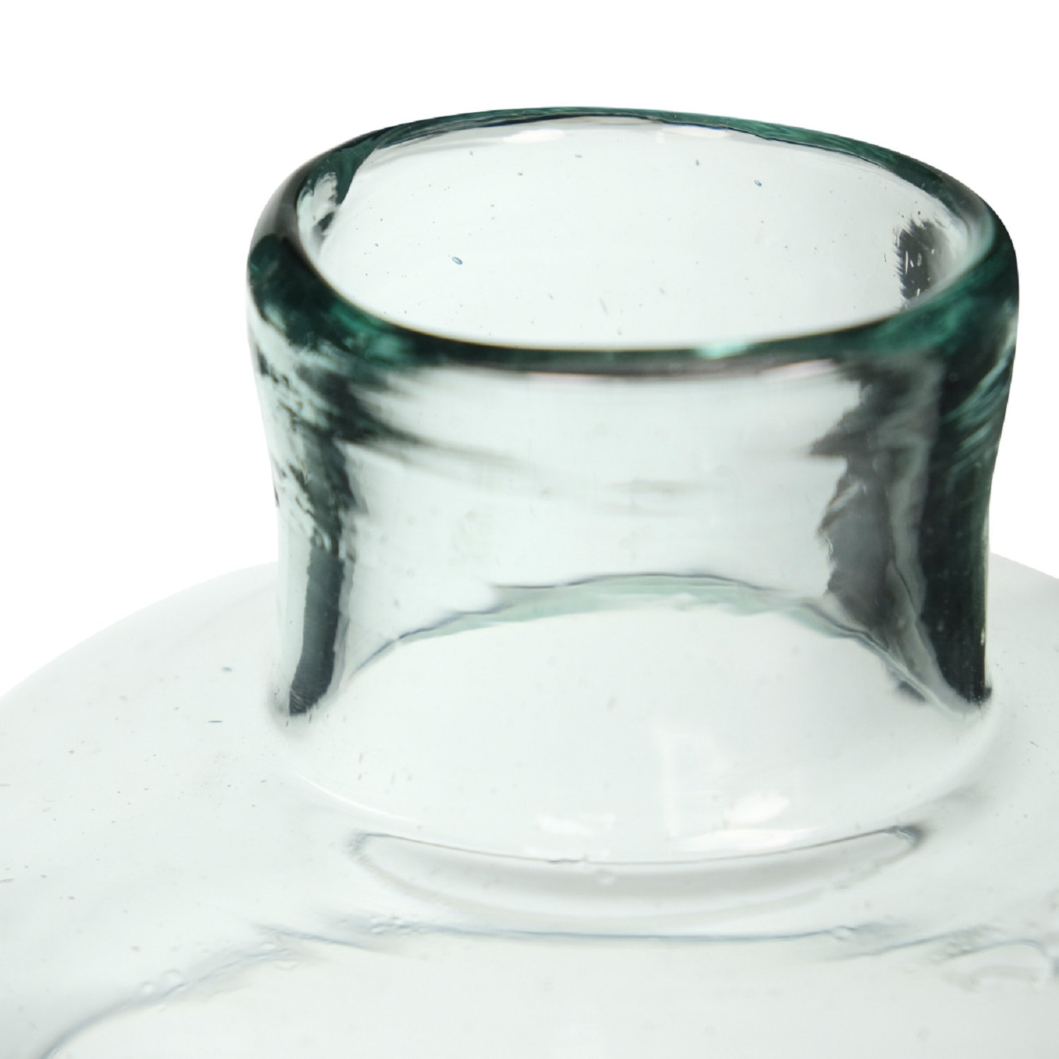 Denise Recycled Glass Vase Clear Dia 7.9"