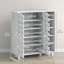 Armoire à chaussures avec armoire à 5 niveaux et 5 tablettes ouvertes-101946148