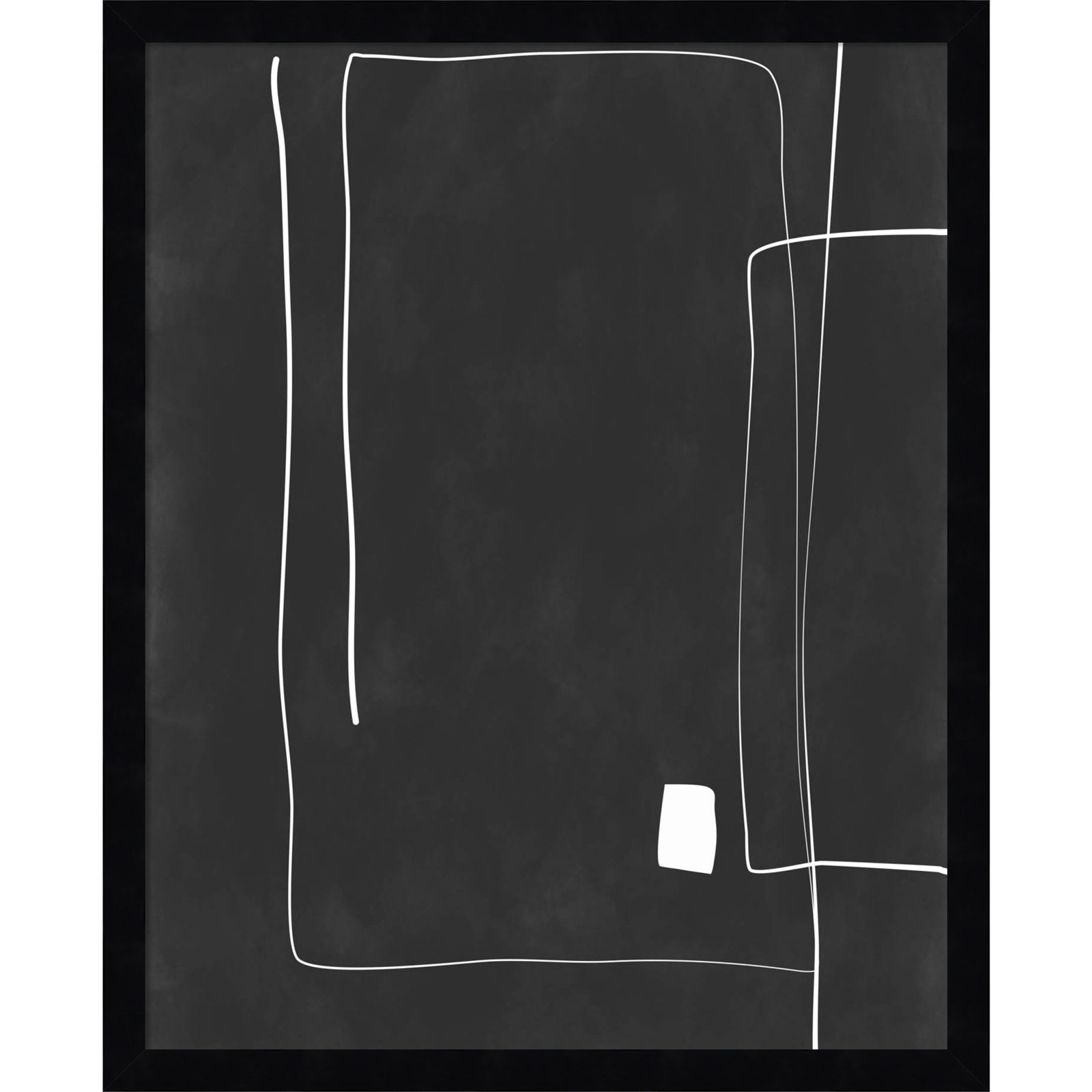 Black And White 36 by Elena Ristova, Black, 21" H x 17" W