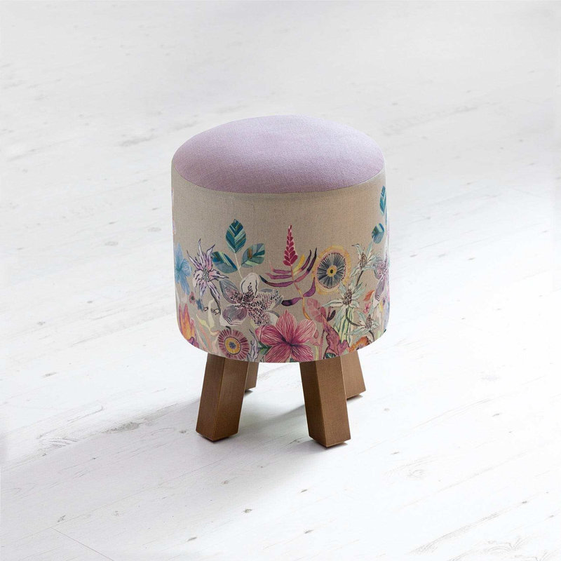 Solid + Manufactured Wood Accent Stool