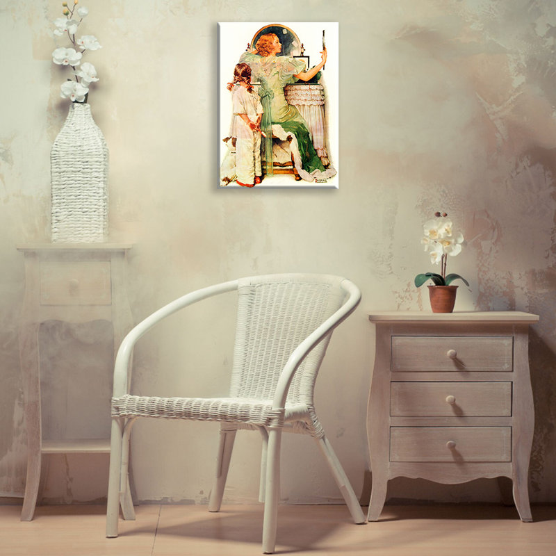 Toile tendue Going Out par Norman Rockwell Gallery, H 18 po x l 13 po