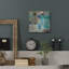 Art mural en métal Wrought Studio ™ «Teal and Aqua Reflections 3» par Silvia Vassileva-656322701
