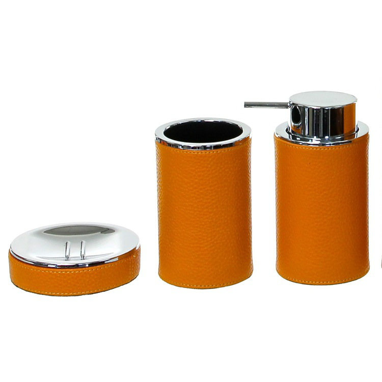 Bathroom Accessory Set, Orange
