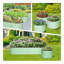 Lit de jardin surélevé galvanisé 8 x 2 x 1,5 pi et 2 x 2 x 1,5 pi