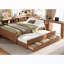 Lit de jour double avec couchette et tiroirs-1106138501