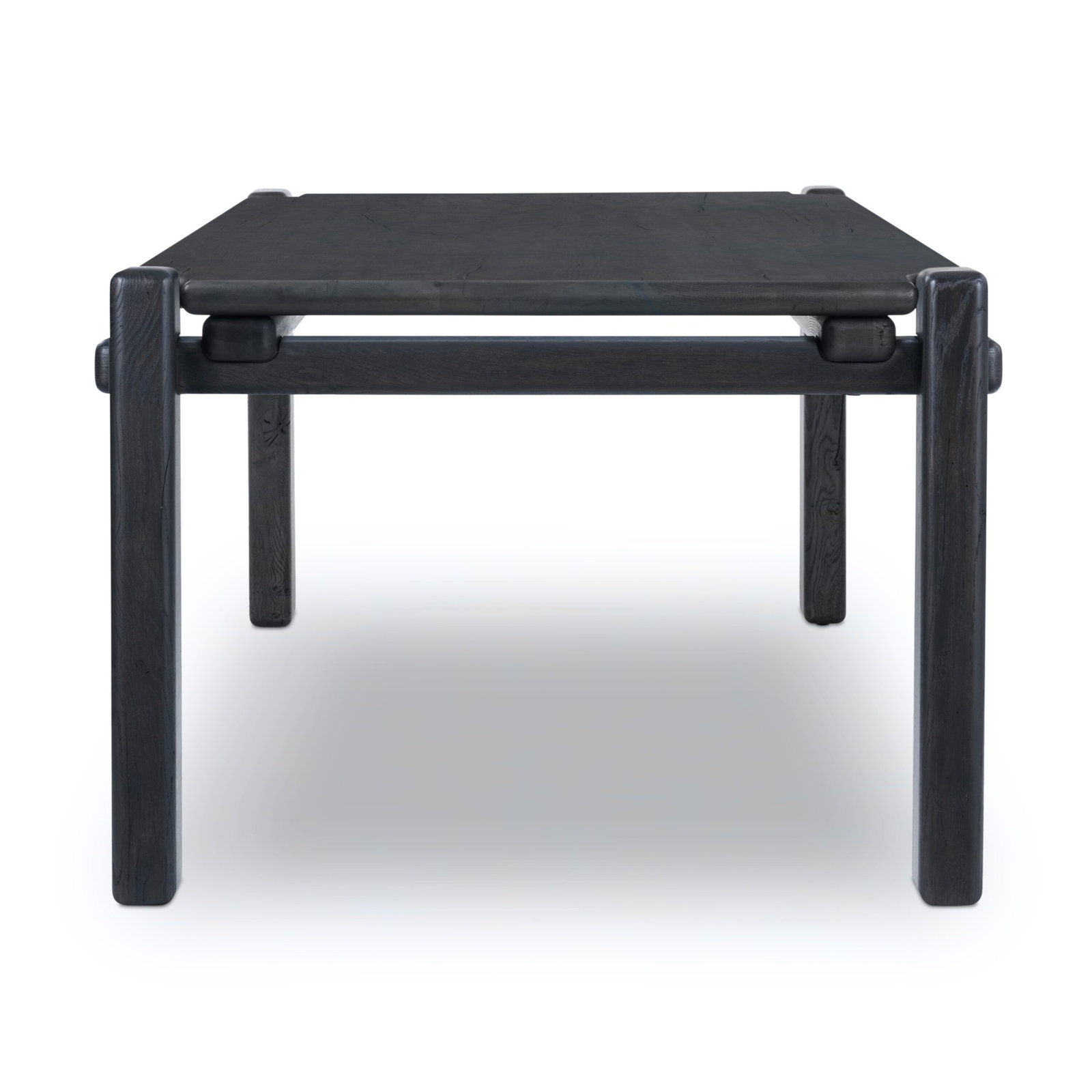 Garth 120'' Dining Table, Dark Espresso Reclaimed French Oak