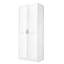 Armoire de rangement moderne Cornelia avec 11 tablettes fixes et réglables de couleur blanche-567334230