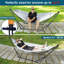  Support réglable pour hamac d'une capacité de 600 lb, hamac de camping pliable et support, hamac double avec support pour 2 personnes, pelouse de jardin facile et rapide à assembler, gris-1620018198-1676791410