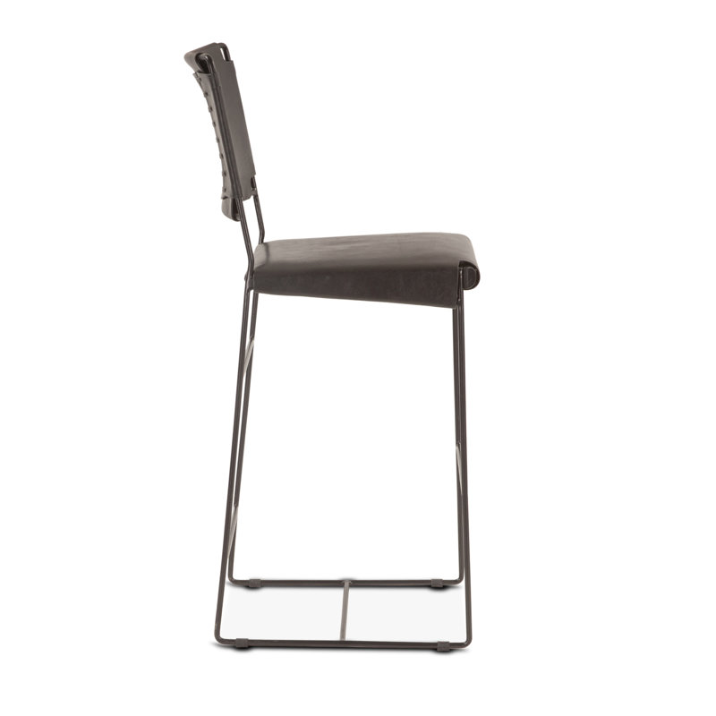 Chaise de bar 18 po Buffalo, Tabouret de comptoir (siège d'une hauteur de 25 p, Gris
