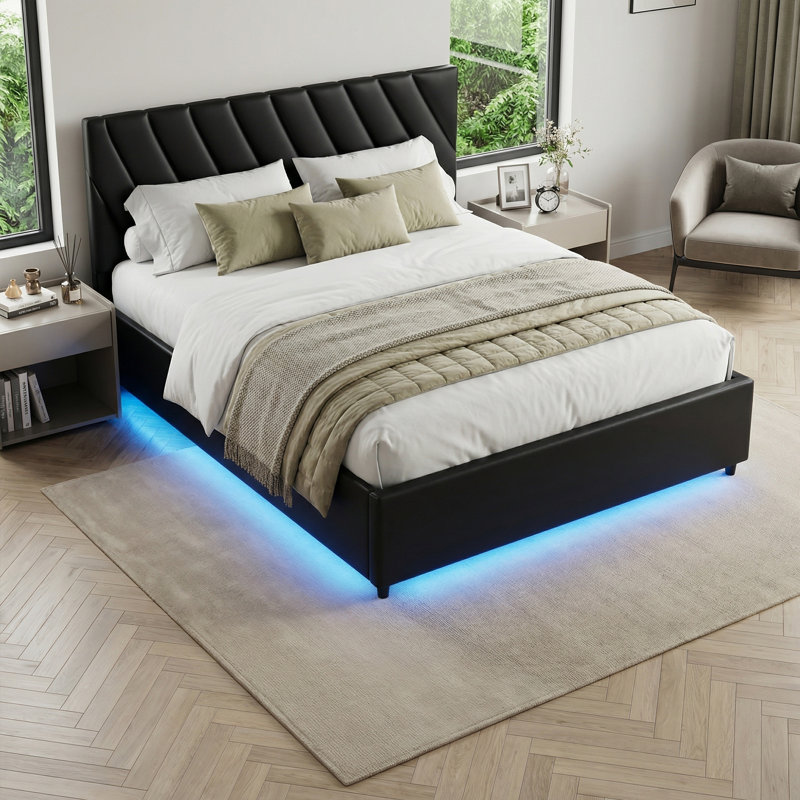 Upholstered Ottoman Storage Bed