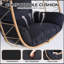 Hamac intérieur / extérieur en osier avec coussin lavable pour patio et jardin-1542395086-1542395065