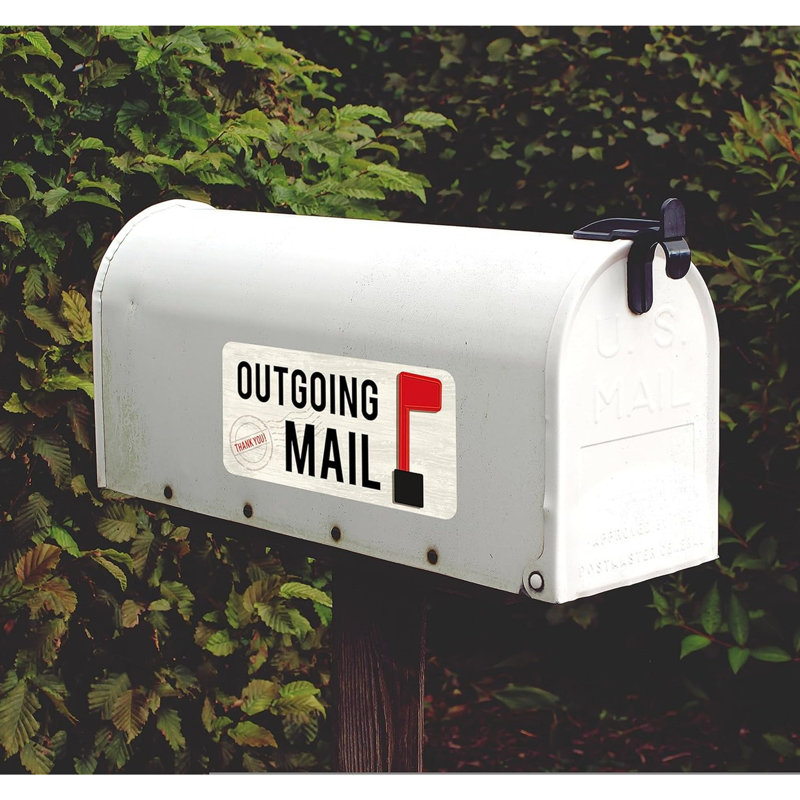 Alloy Steel Mailbox Flag,Reflective Outgoing Mail Magnetic Mailbox Flag Sign Can Be Used To Replace A Broken Flag On A Mailbox, Silver With Reflective Surface, ?4 X 8 X 0.1 Inches