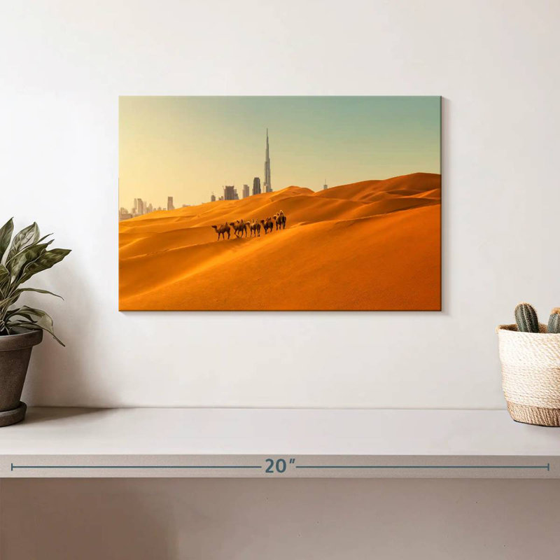 Chameaux d'Alvord à Dubaï, H 8 po x l 12 po