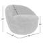 Fauteuil d'appoint pivotant rembourré Kate Eldin-566860582