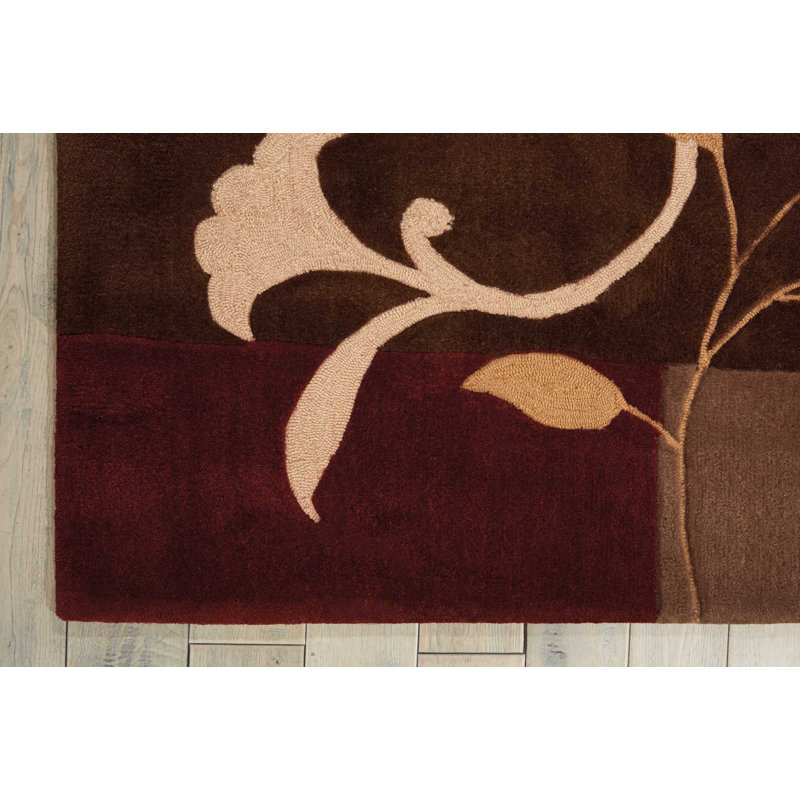 Beyazit Performance Cowhide Floral Indoor Rug, Rectangle 7'3" x 9'3"