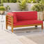 Ensemble de conversation modulaire en bois avec coussins Oana