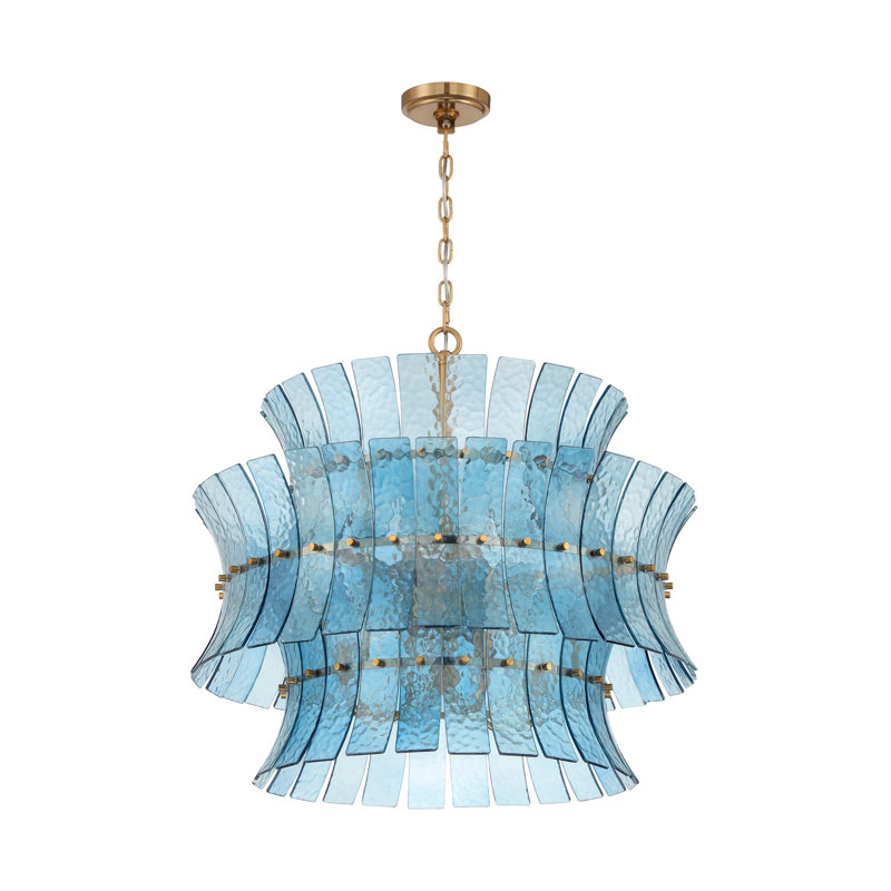 Abigail 28'' Aged Brass Chandelier