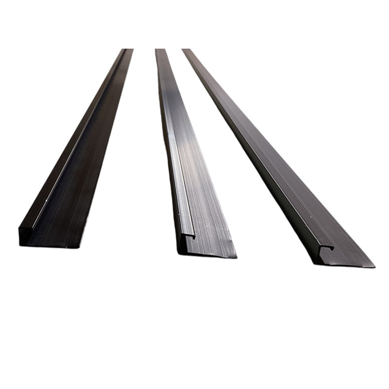 Poteau en aluminium se terminant par 2850 mm (112,20 po) - Noir (10 pièces)