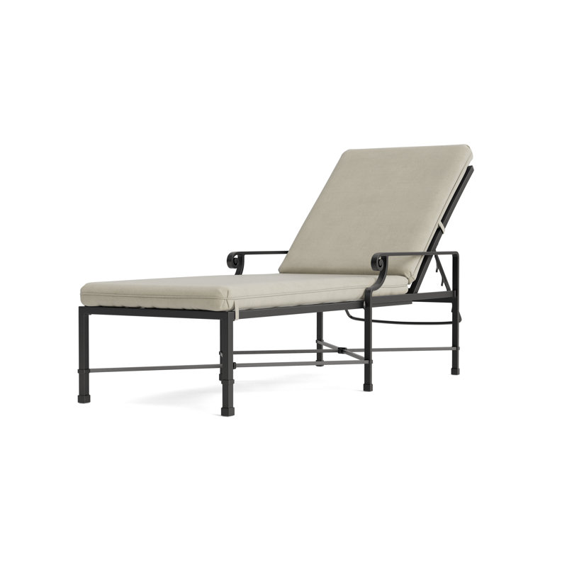 Venetian Outdoor Chaise Lounge, Fusion Moccasian, Dove Smooth