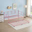 Twin Rectangular Twin Metal Daybed With Trundle, Sofa Bed Frame With 6 Casters And Steel Slat Support-2077882755