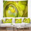 Tapisserie jaune à motif abstrait fractal-28496414