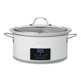 Betty Crocker 6-quart Oval Digital Slow Cooker, Programmable Crock Pot Up To 20 Hours, Electric Cooking Pot With Lcd Digital Display, Removable Stoneware Crock Liner, Betty Crocker Cookbook For Slow Cookers Included