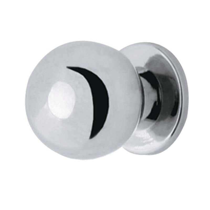 Lowdes 18mm Diameter Round Knob, Polished Chrome