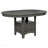 Oval Medium Grey Extension Leaf Dining Table