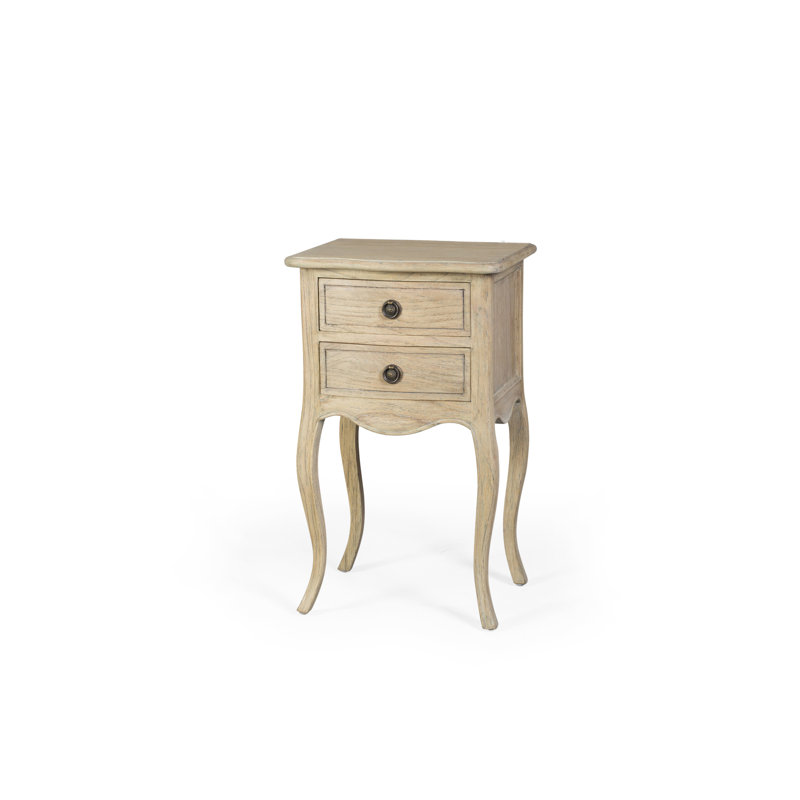 Artisans 40cm W Solid Wood Bedside Table