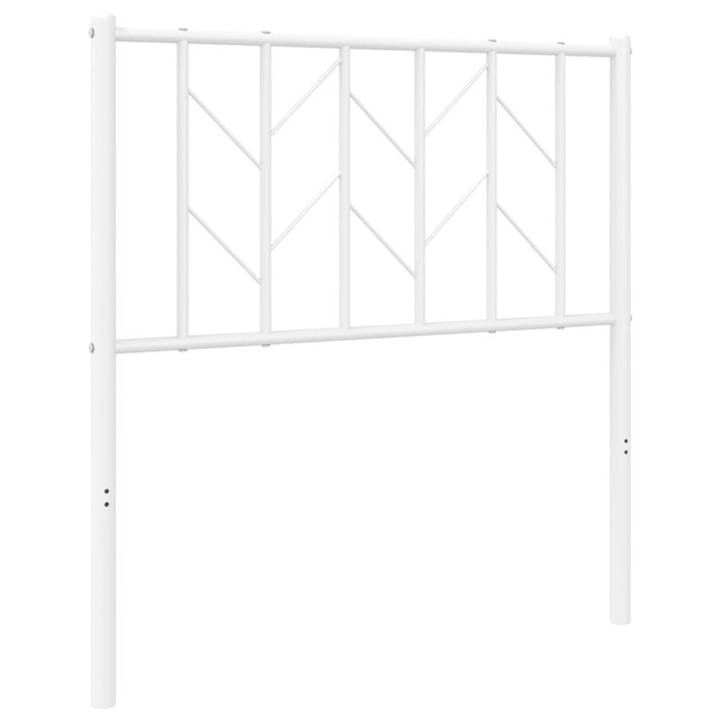 Nikka Metal Headboard, White, 80cm