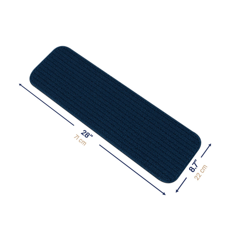 Tapis d'escalier Arturas, Bleu denim