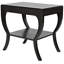 Table de bout en bois massif avec rangement Maude