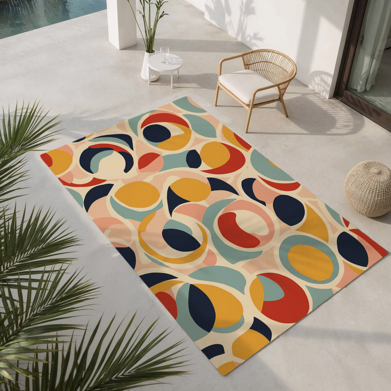 Zippy Streak Indoor And Outdoor Area Rug, Rectangle 8' x 10'