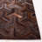 Beaufort Hand Woven Leather/Felted Cloth Geometric Rug in Light Brown/Brown-1615006750