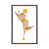 Classic Brown Wood Floater Framed