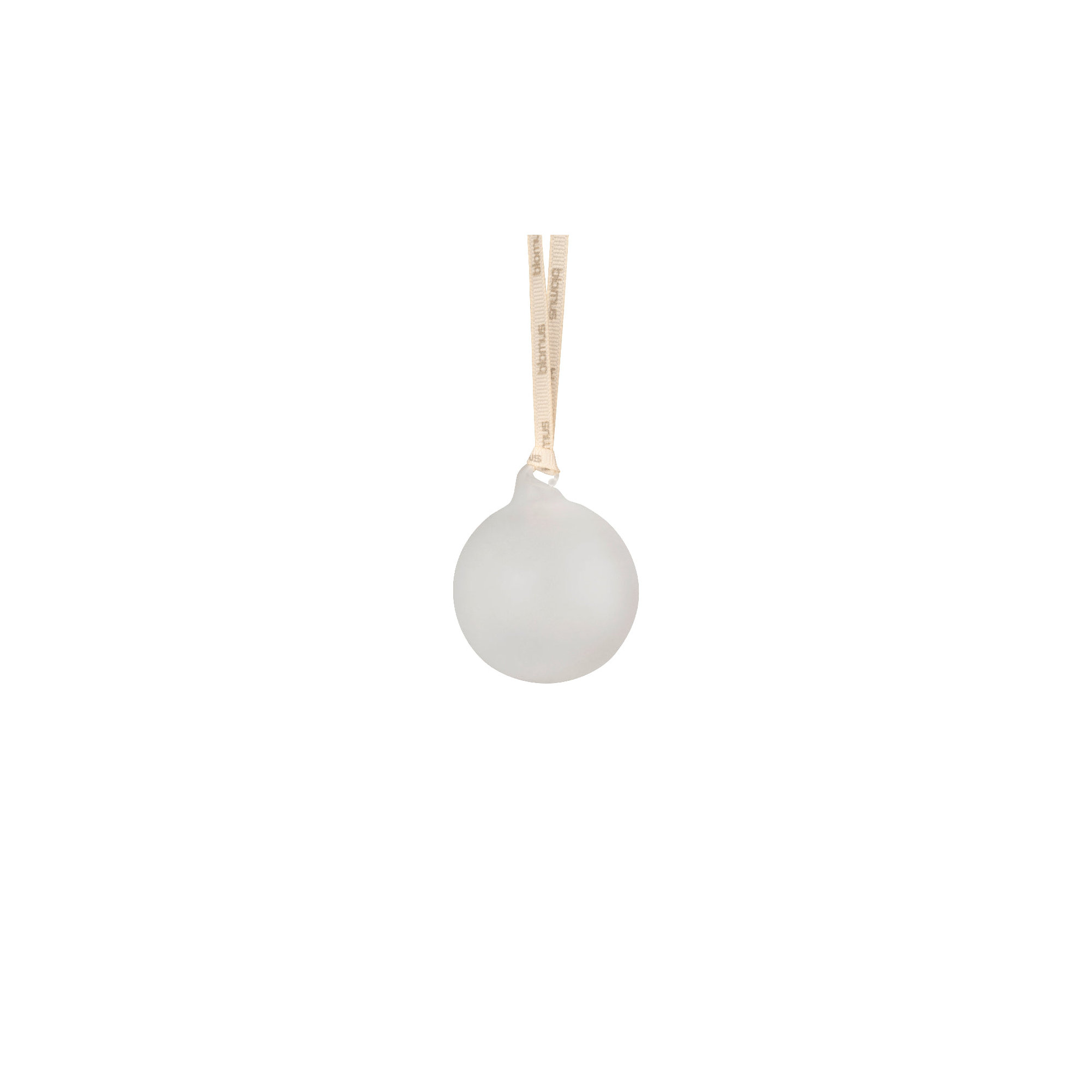 JUHLA Matte Glass Ornament, Cream