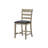 Transitional Upholstered Dining Chairs, Set Of 2, Comfortable Padded Seats, Durable Ladder Back Design For Kitchen And Dining Room