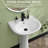 Ogonbrick 20'' Vitreous China U-Shaped Bathroom Pedestal Sink with Overflow in White