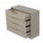 Modern Dresser with Mirror Set, Stone Color, 39.4 x 33.5 x 17.7 inches | 100% Melamine Coated Particle Board, Thickness: 0.7 inches | Numerous Shelves for Storage | Elegant Design for Bedroom & Living Room